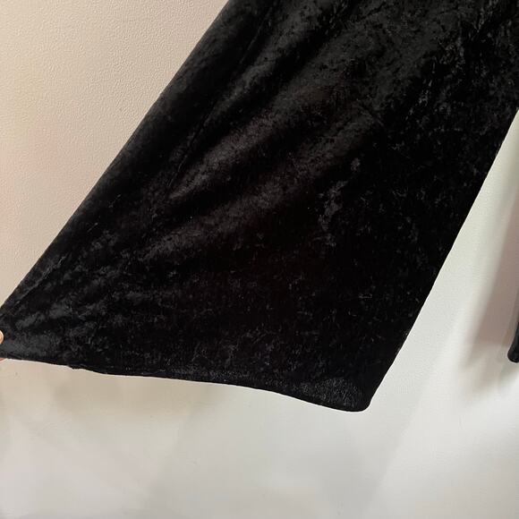 Vintage Y2K Silver Wear Burnout Velvet Wide Leg Cropped Pants Size S - Picture 5 of 6